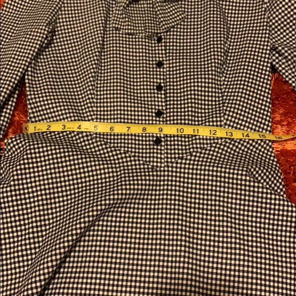 Miusol Black White Gingham‎ Retro Dress Stretchy EUC XL - Picture 10 of 12